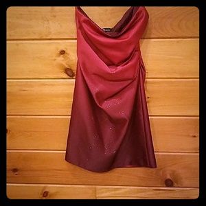 Strapless homecoming dress